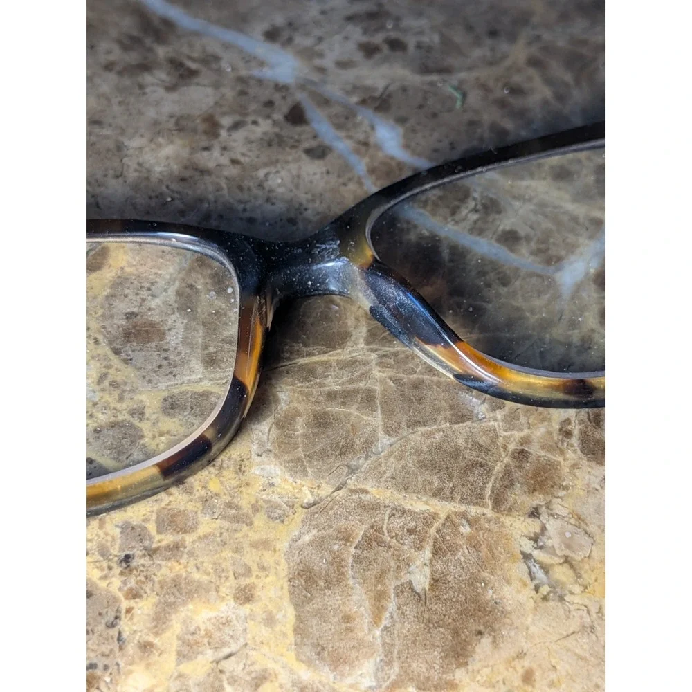 Coach Eyeglasses Frames HC6103 5443 Black Tort Gltr Varsity Stripe 52-16-140